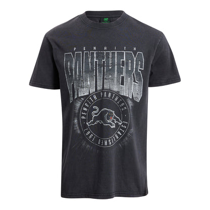 Penrith Panthers Mens Washed T Shirt - View 1