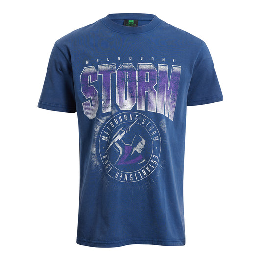 Melbourne Storm Mens Washed T Shirt - View 1