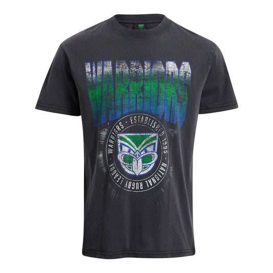 New Zealand Warriors Mens Washed T Shirt - View 1