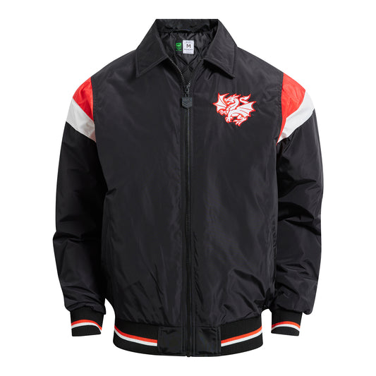 St George Illawarra Dragons Adult Baseball Jacket - View 1