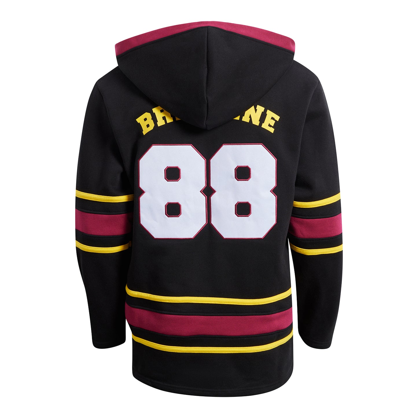 Brisbane Broncos Mens Hockey Lace Up Hoodie