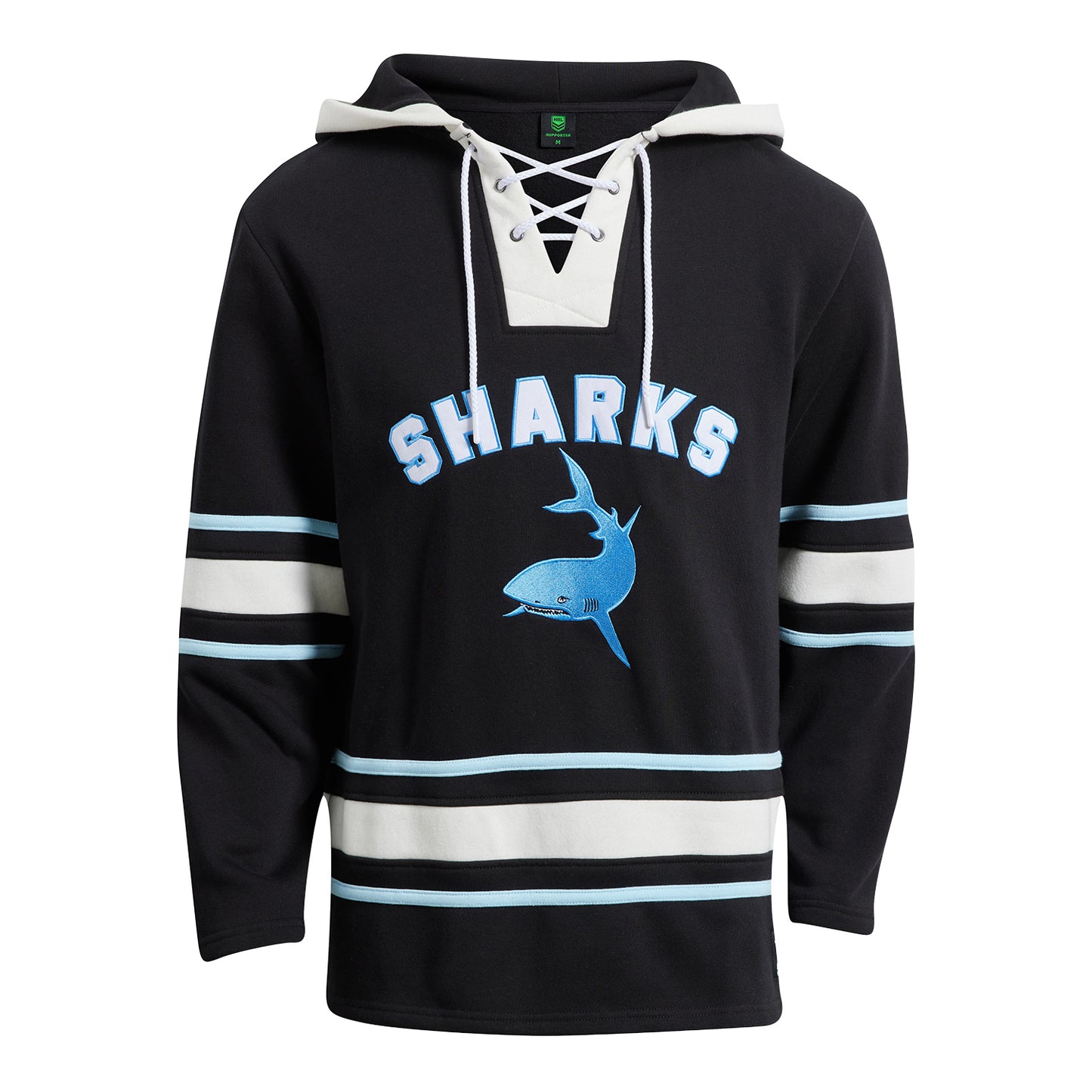 Cronulla-Sutherland Sharks Mens Hockey Lace Up Hoodie