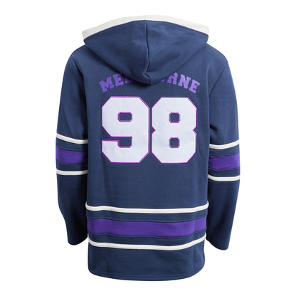 Melbourne Storm Mens Hockey Lace Up Hoodie - View 2