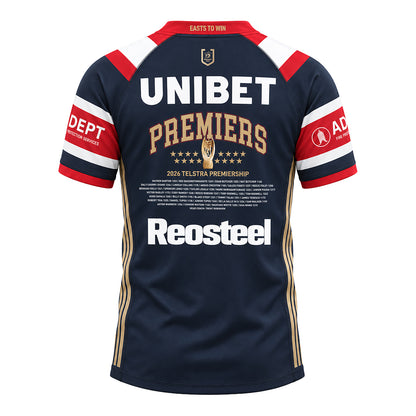 Sydney Roosters Mens 2026 Adidas Premiership Replica Jersey - View 2