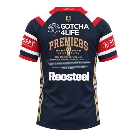 Sydney Roosters Youth 2026 Adidas Premiership Replica Jersey - Pre-Order - View 2
