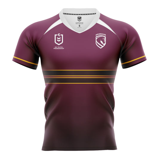Brisbane Broncos Youth Supporter Home Jersey - View 1