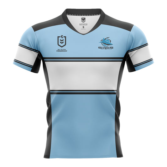 Cronulla-Sutherland Sharks Youth Supporter Home Jersey - View 1