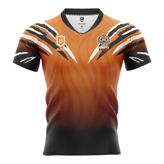 Wests Tigers Youth Supporter Home Jersey - View 1