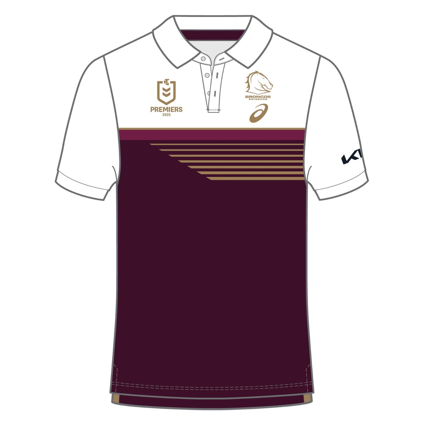 Brisbane Broncos 2025 Men’s Premiers Polo - Pre-Order