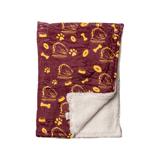 Brisbane Broncos Dog Blanket - View 1
