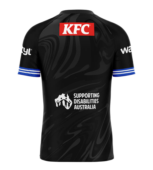 Canterbury-Bankstown Bulldogs Mens 2026 Training Tee Black - View 2