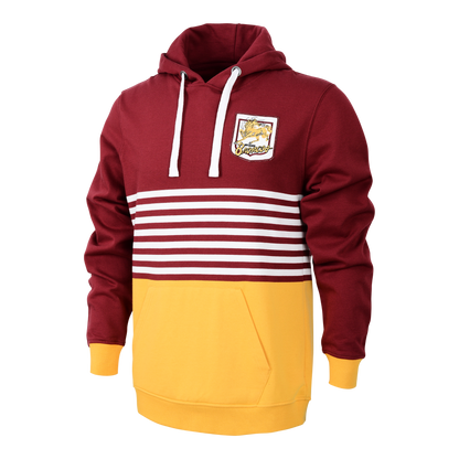 Brisbane Broncos Adults Retro Hoodie - View 1