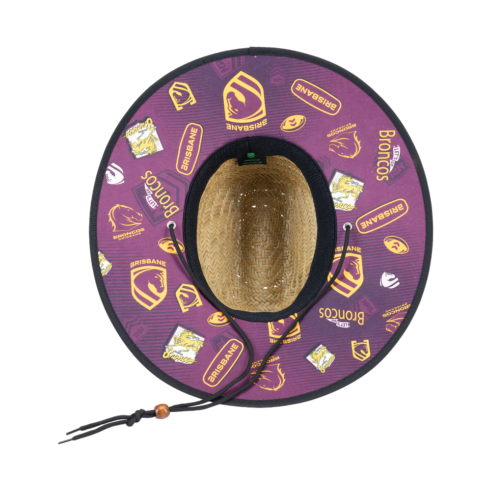 Brisbane Broncos Straw Hat - View 2