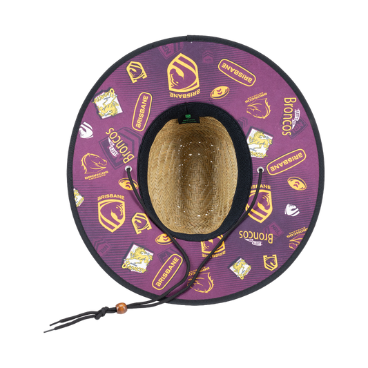 Brisbane Broncos Straw Hat - View 2