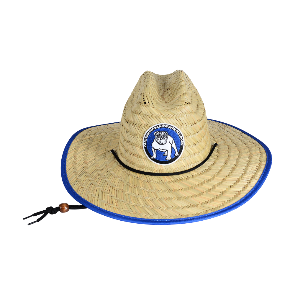 Bulldogs Adult Retro Straw Hat