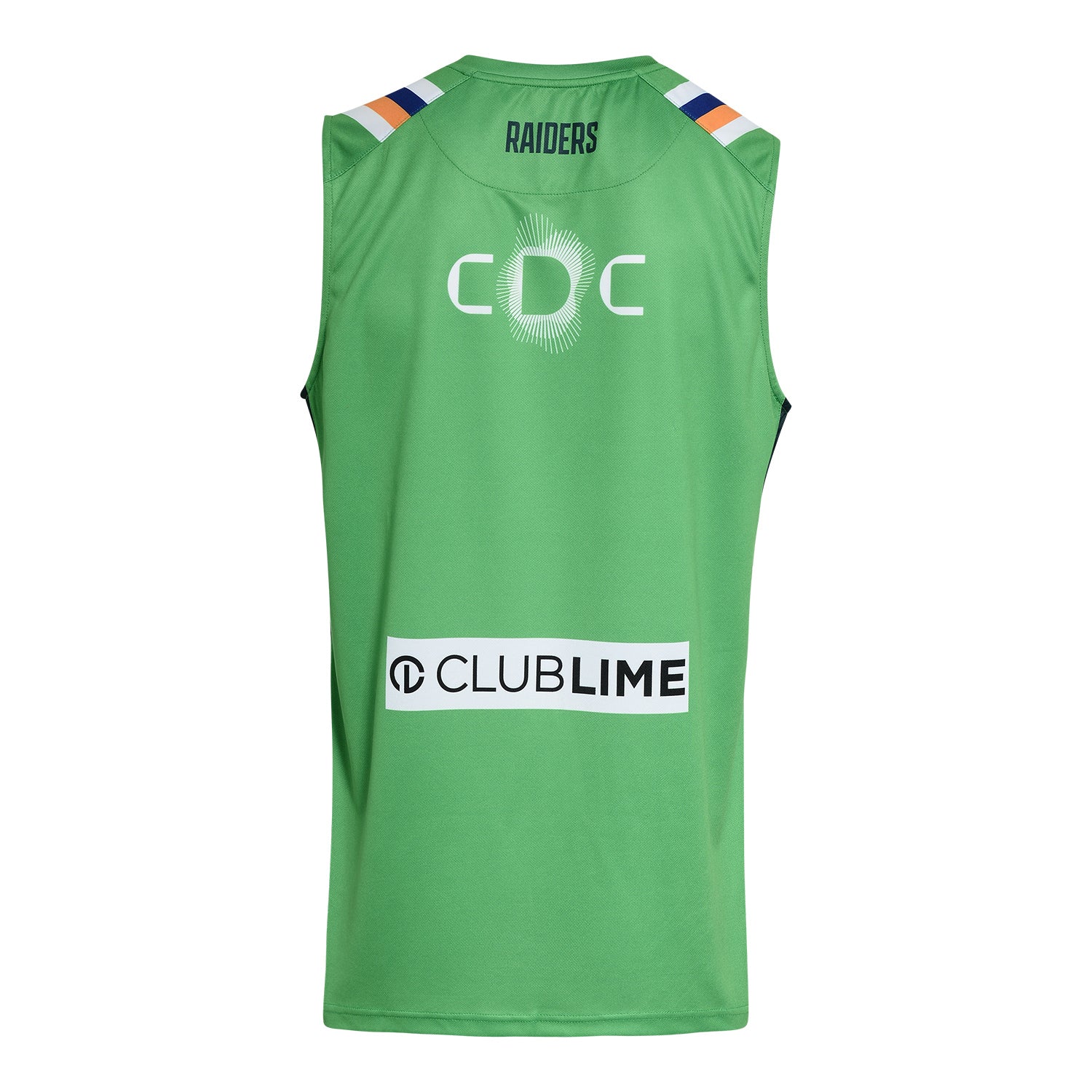 Canberra Raiders Mens 2026 Training Singlet Green - View 2