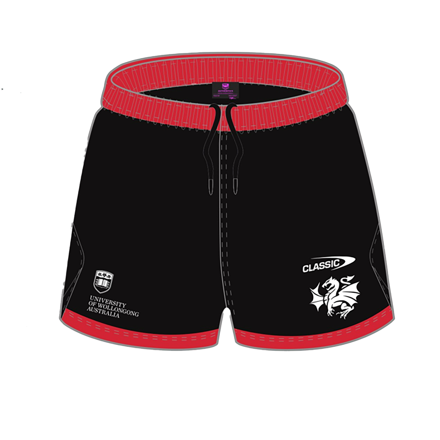 St. George-Illawarra Dragons 2024 Mens Training Shorts - View 1