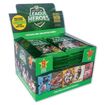 NRL 2026 League Heroes Display Box 36 Packs - Pre-Order - View 1