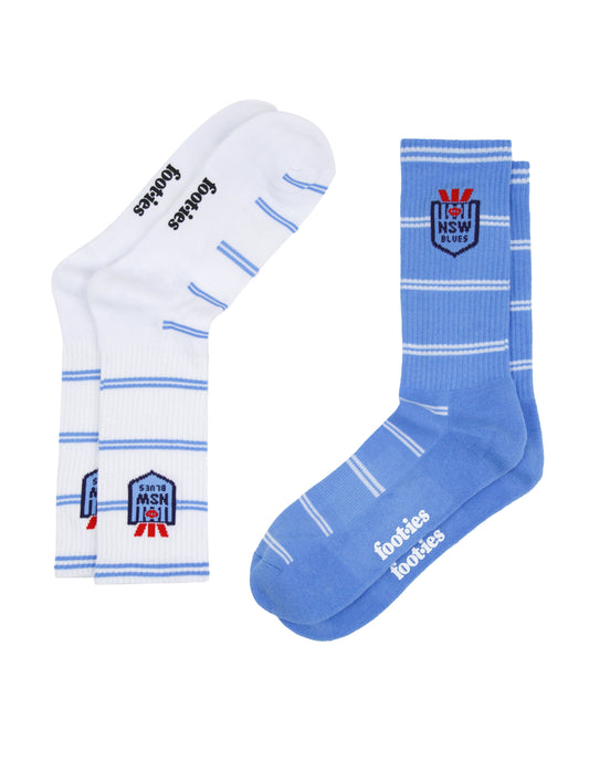 NSW Blues Stripe Sneaker Socks 2 Pack - View 2
