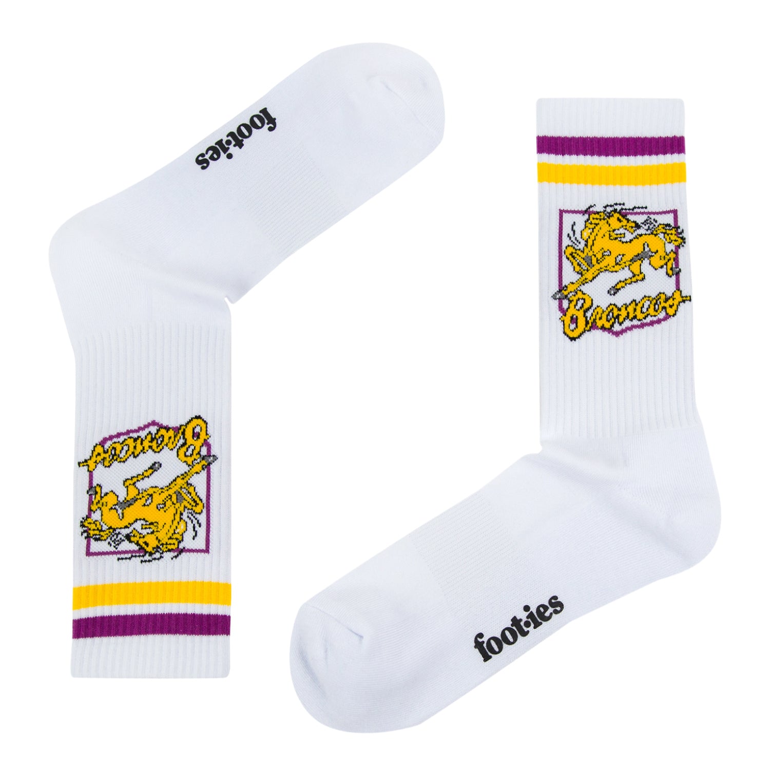 Brisbane Broncos Retro Sneaker Sock 2 Pack - View 3
