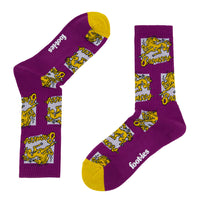 Brisbane Broncos Retro Sneaker Sock 2 Pack