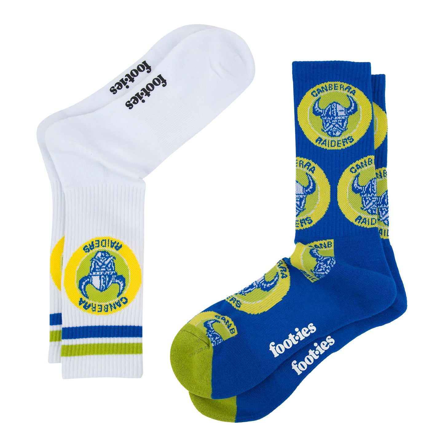 Canberra Raiders Retro Sneaker Sock 2 Pack