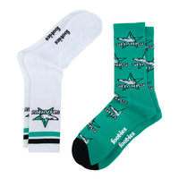 Cronulla-Sutherland Sharks Retro Sneaker Sock 2 Pack