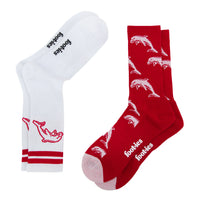 Dolphins Retro Sneaker Sock 2 Pack