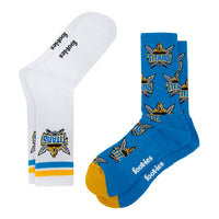 Gold Coast Titans Retro Sneaker Sock 2 Pack