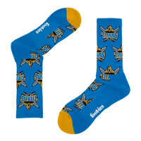 Gold Coast Titans Retro Sneaker Sock 2 Pack