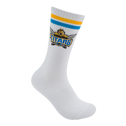 Gold Coast Titans Retro Sneaker Sock 2 Pack - View 5