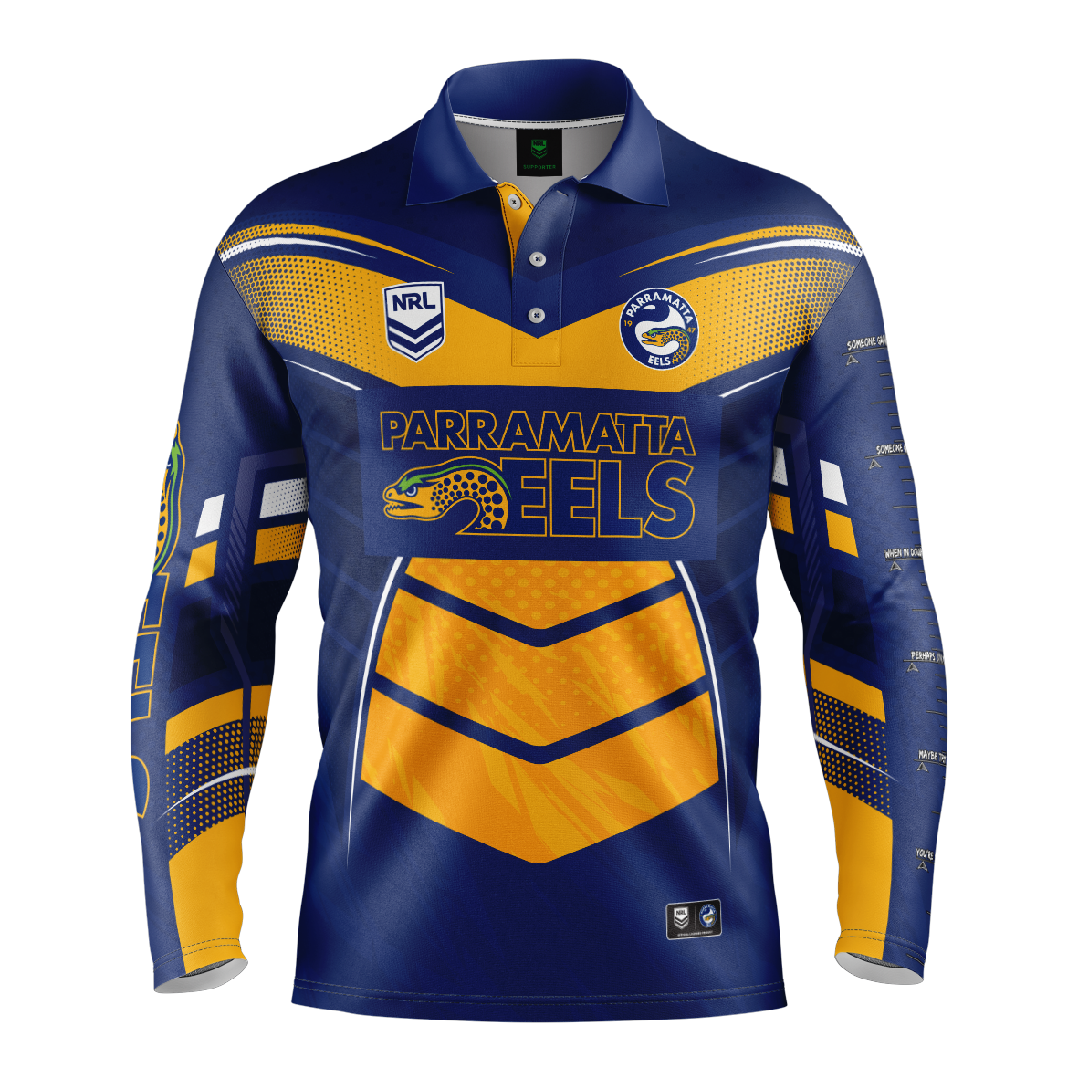 Eels Cyber Fishing Shirt Mens