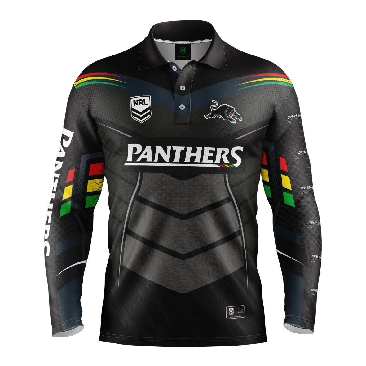 Panthers Cyber Fishing Shirt Mens