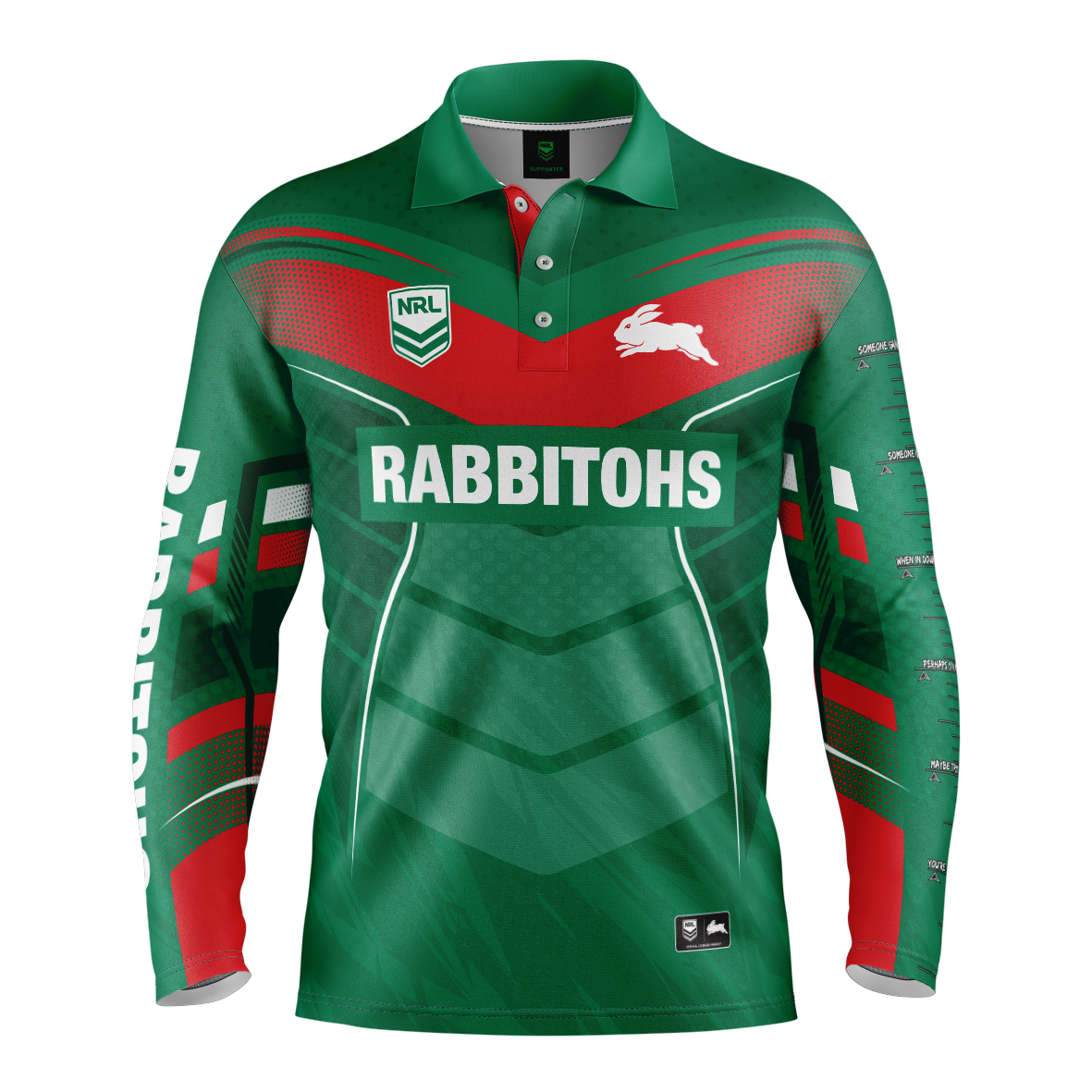 Rabbitohs Cyber Fishing Shirt  Mens