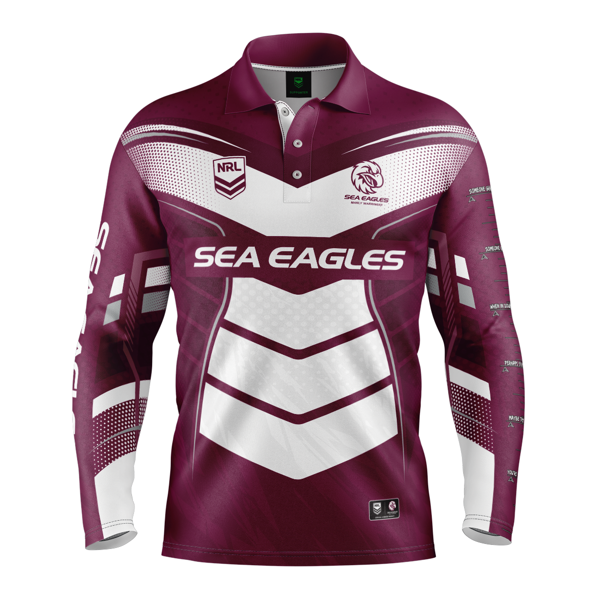 Sea Eagles Cyber Fishing Shirt Mens