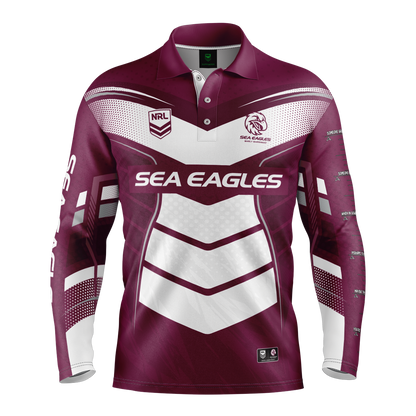 Sea Eagles Cyber Fishing Shirt Mens - View 5