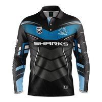 Sharks Cyber Fishing Shirt Mens