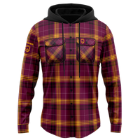 Brisbane Broncos Hooded Flannel Shirt