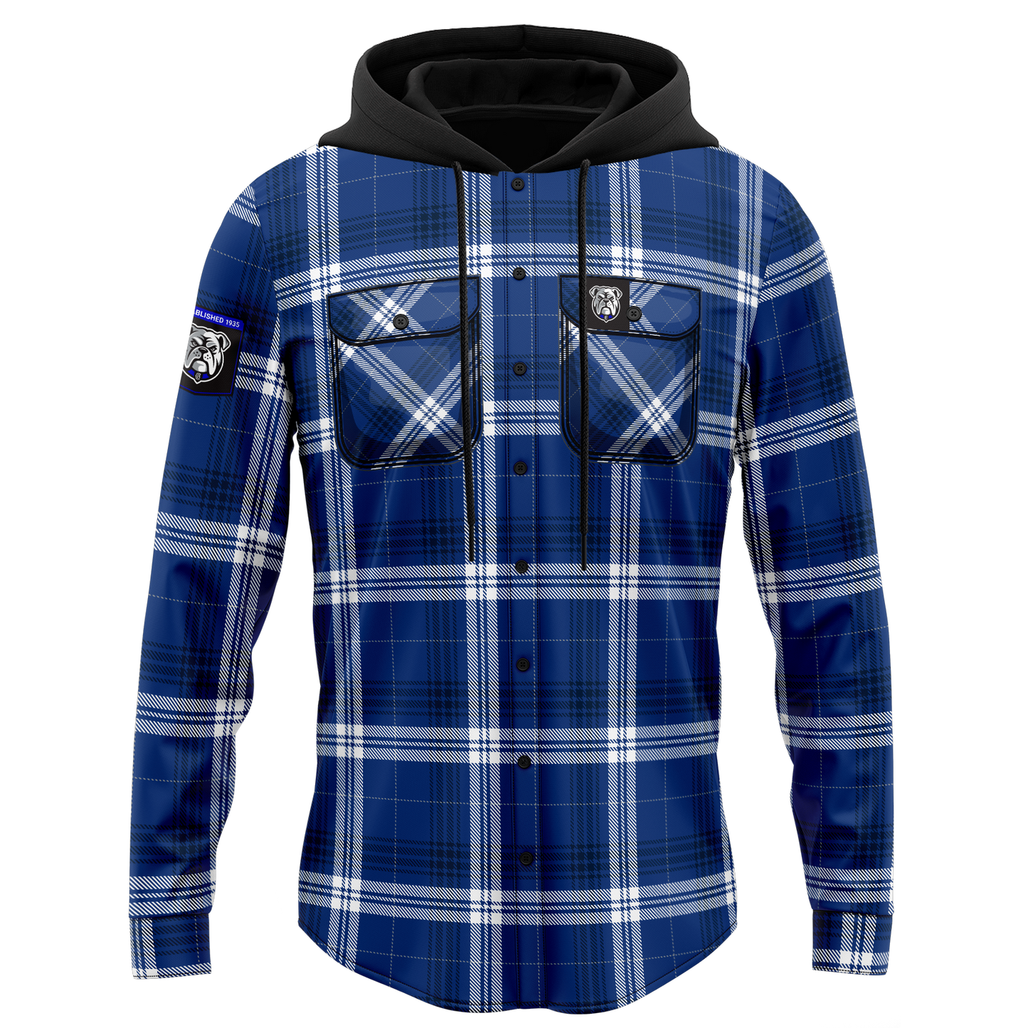 Canterbury-Bankstown Bulldogs Hooded Flannel Shirt