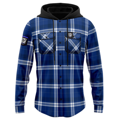 Canterbury-Bankstown Bulldogs Hooded Flannel Shirt - View 4