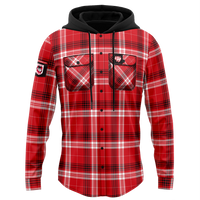 St George Illawarra Dragons Hooded Flannel Shirt