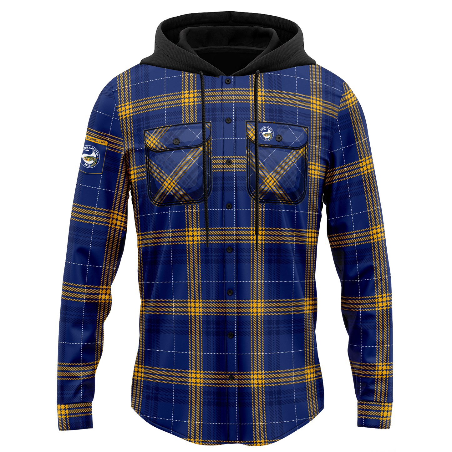 Parramatta Eels Hooded Flannel Shirt