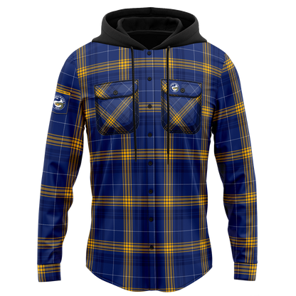 Parramatta Eels Hooded Flannel Shirt - View 4