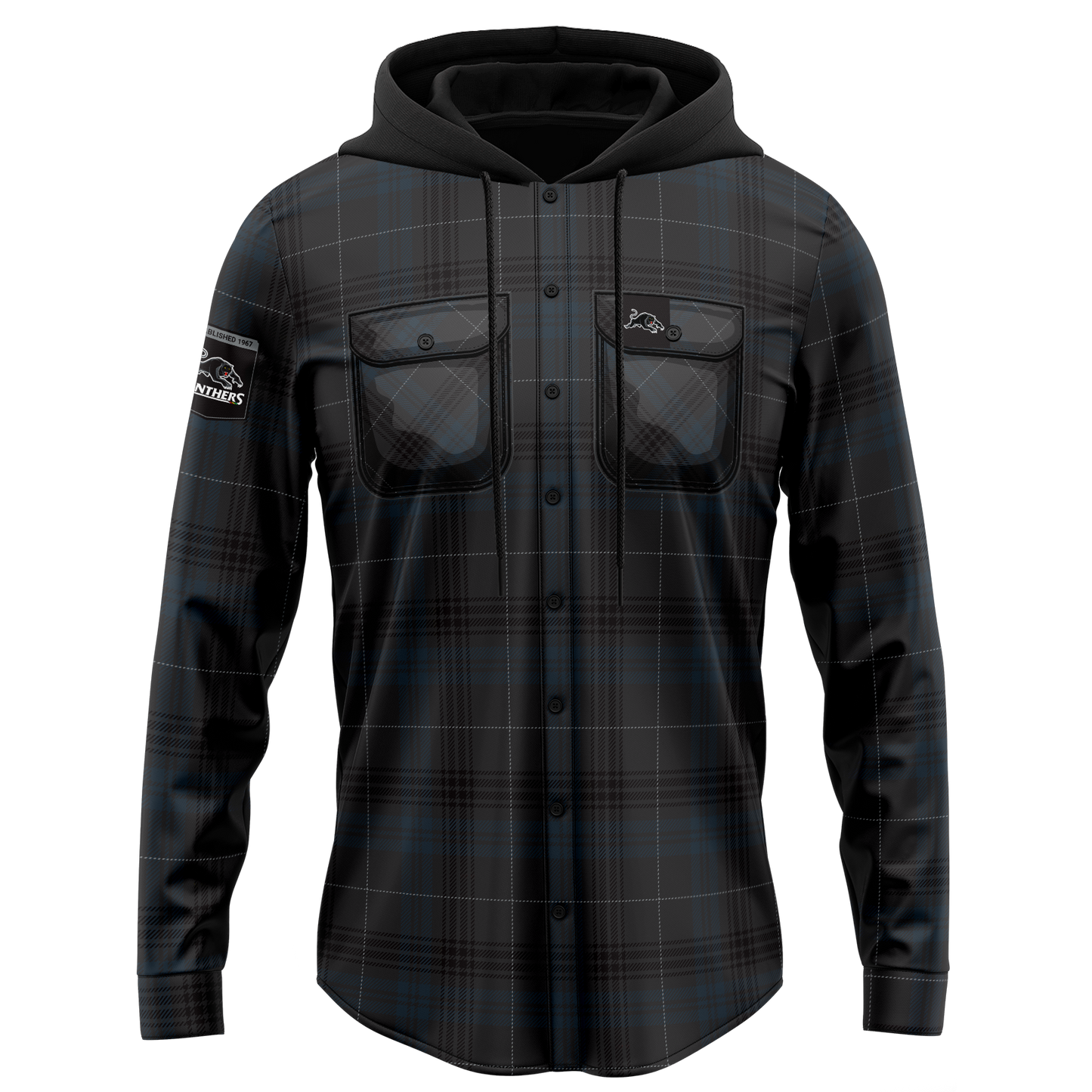 Penrith Panthers Hooded Flannel Shirt