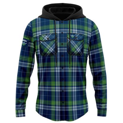 Canberra Raiders Hooded Flannel Shirt - View 4