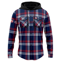 Sydney Roosters Hooded Flannel Shirt
