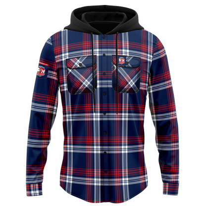 Sydney Roosters Hooded Flannel Shirt - View 4