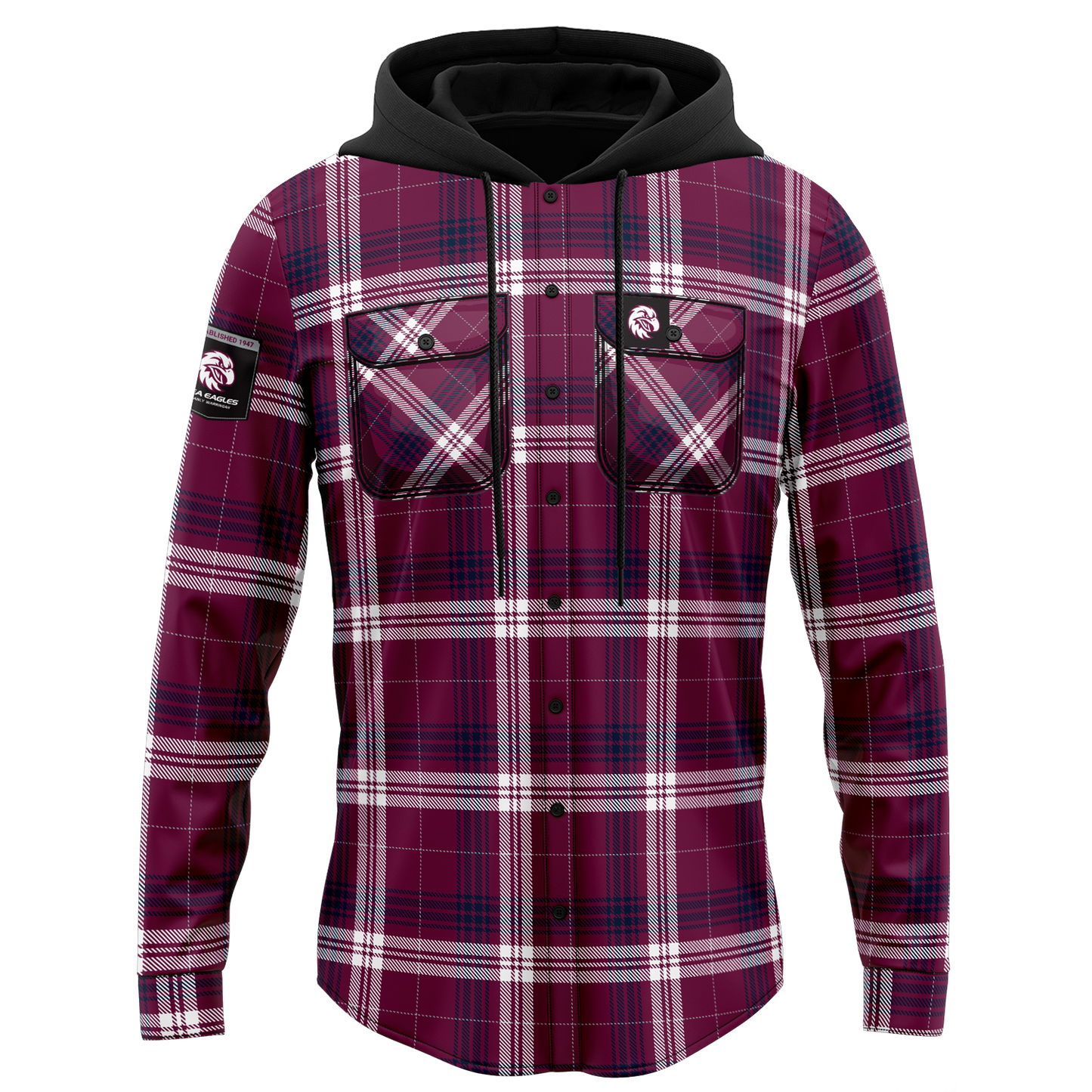 Manly Warringah Sea Eagles Hooded Flannel Shirt