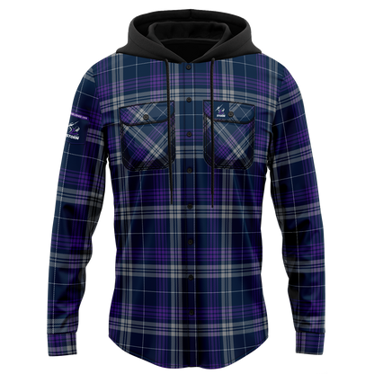 Melbourne Storm Hooded Flannel Shirt - View 4