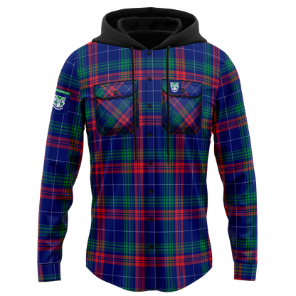 New Zealand Warriors Hooded Flannel Shirt - View 4